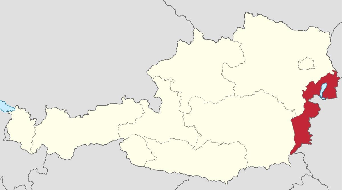 نقشه اتریش, burgenland