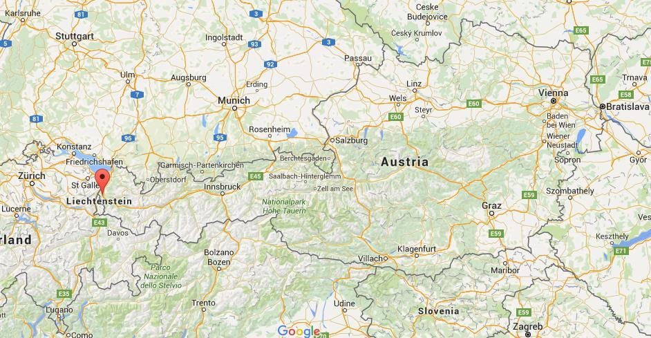 نقشه feldkirch, اتریش