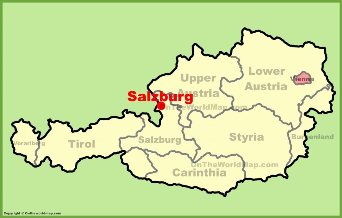اتریش سالزبورگ نقشه