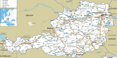 نقشه مسیر اتریش
