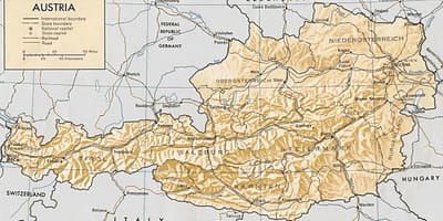 اتریش نقشه جغرافیایی