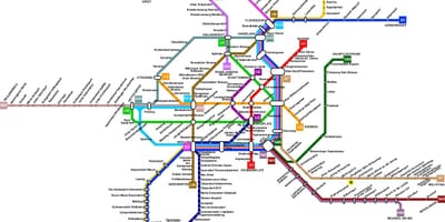 وین اتریش حمل و نقل عمومی نقشه