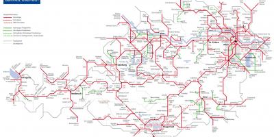 Obb اتریش راه آهن نقشه