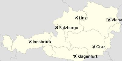 فرودگاه در نقشه اتریش