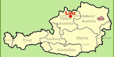 نقشه از لینز, اتریش